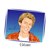 Grease, Clay Aiken portrait by Laurie McAdam