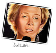 Solitaire, Clay Aiken portrait by Laurie McAdam